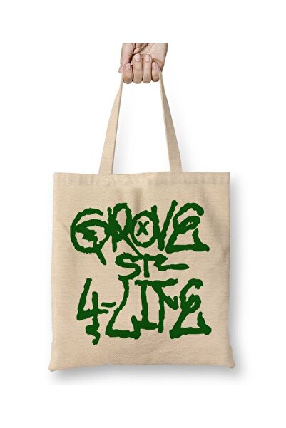 dekado حقيبة قماش خضراء من Grove4life بمقبض طويل