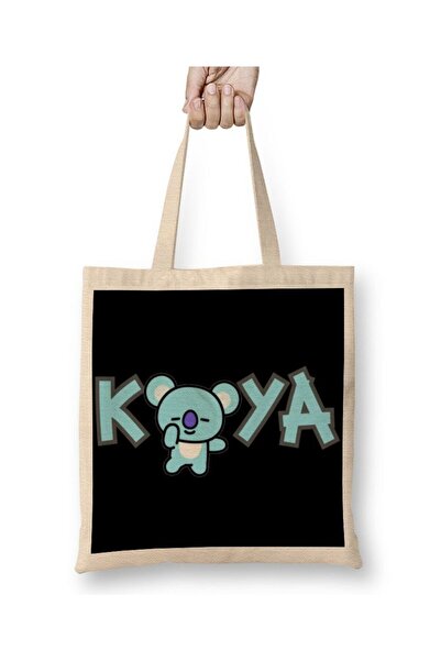 dekado حقيبة قماش Bt21 Koya Bts بمقبض طويل