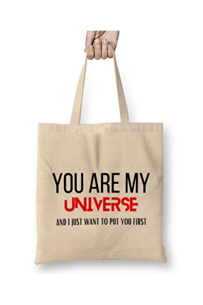dekado My Universe- أنت MY UNIVERSE BTS Army Gift حقيبة قماش ذات مقبض طويل