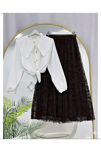 YILMAZBARMAZ Women's Flock Printed Two-Piece Set