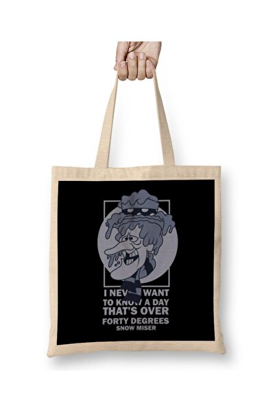 dekado Snow Miser Quotes Tote Bag Long Handle