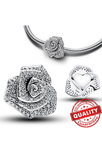 Choice80 AMC012057 خرزات جديدة على شكل قلب من الفضة الإسترلينية عيار 925 بتصم...