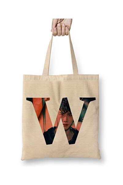 Generic Brand W Two Worlds K Drama Tote Bag Long Handle