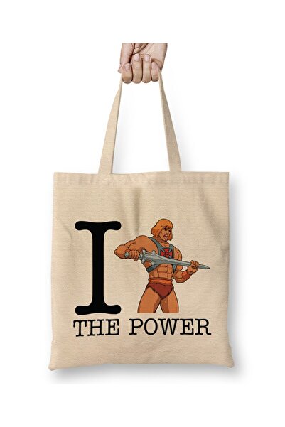 dekado He Man I Love The Power Masters Of Universe Cloth Bag Long Handle