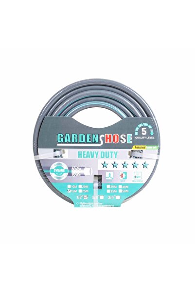 FOXMAG24 Furtun de grădină, ranforsat, cu racord de 1/2, lungime 15 metri, fl...