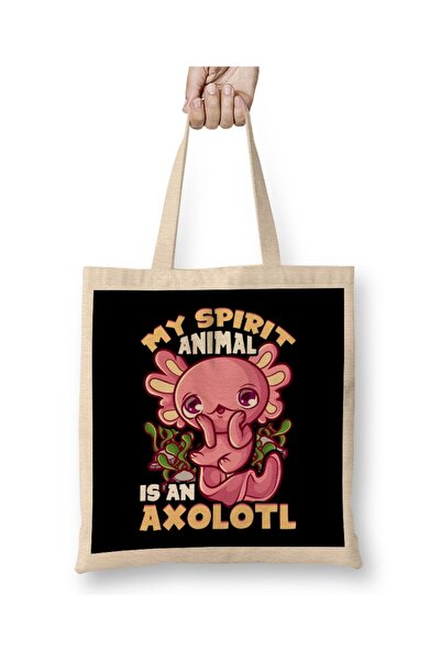 dekado حقيبة حفاضات لطيفة ومضحكة من My Spirit Animal Is An Axolotl بمقبض طويل