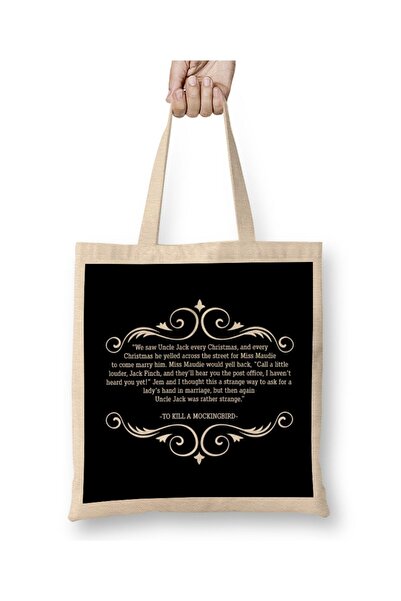 dekado حقيبة حمل بمقبض طويل من Christmas To Kill A Mockingbird Quote