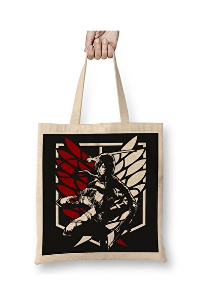 Generic Brand Attack On Titan Mikasa Ato Cloth Bag Long Handle
