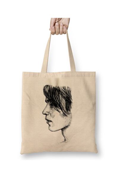 dekado Korean Drama Lee DongWook Line Art Tote Bag Long Handle