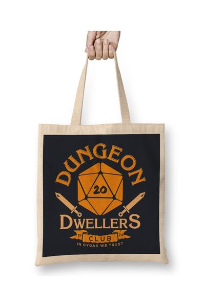 dekado حقيبة حمل من Dungeon Dwellers Club بمقبض طويل