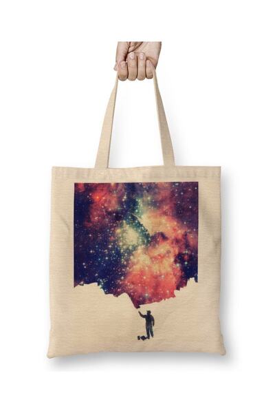 dekado Painting the Universe Space Art Tote Bag Long Handle