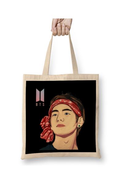dekado Kpop Handsome Kim Taehyung Bts Tote Bag Long Handle