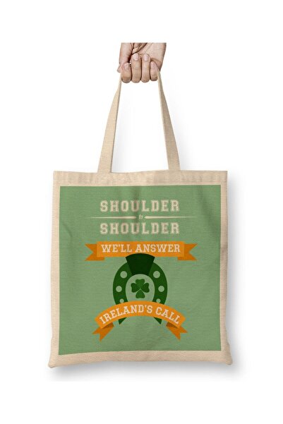 dekado Rugby Irelands Call Orange Banners Tote Bag Long Handle