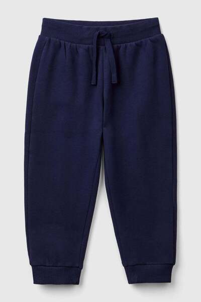 United Colors of Benetton Men's Sweatpants Blue Navy Blue Bnt-Bb 3Eb5Gf04A252