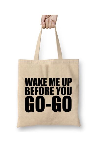 dekado Wake Me Up Before You Go Go Wham Tote Bag Long Handle