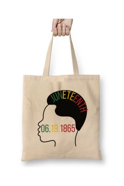 dekado حقيبة قماش Juneteenth Juneteenth 2021 بمقبض طويل