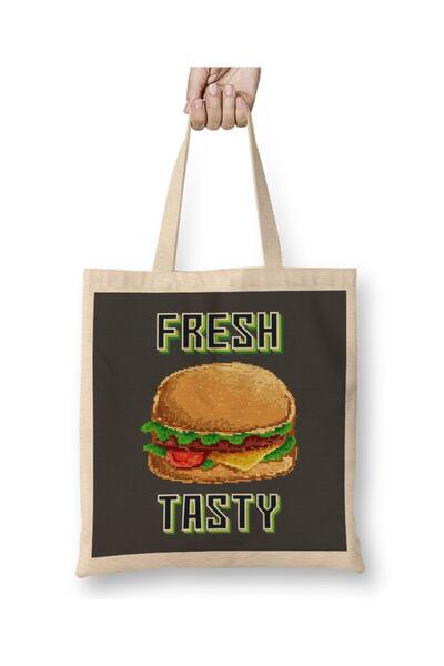 Generic Brand A Curveball Flat vEarth Tote Bag with Long Handle
