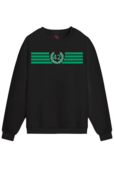 Rabona Fashion Konya 42 Legacy – Ribbon Printed Sweatshirt/Hoodie with Wreath...