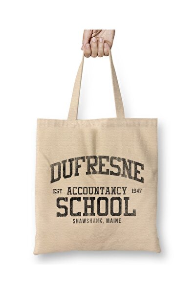 dekado حقيبة مدرسة Dufresne للمحاسبة The Shawshank Redemption Tote ذات مقبض طويل
