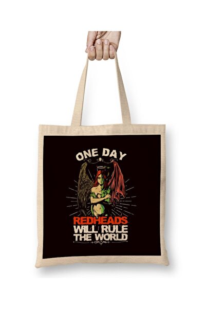 Generic Brand Gingers Will Rule World Redhead Angel Evil Ginger Irish Tote Ba...