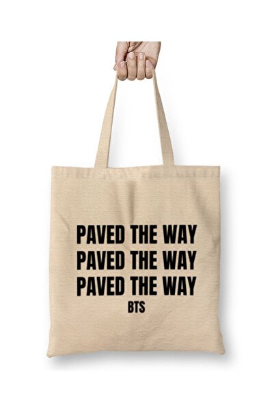 dekado حقيبة قماش BTS Army PAVED THE WAY Butter Hot 100 بمقبض طويل