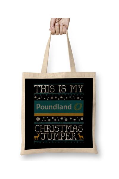dekado حقيبة حمل ذات مقبض طويل من This Is My Poundland Christmas Jumper