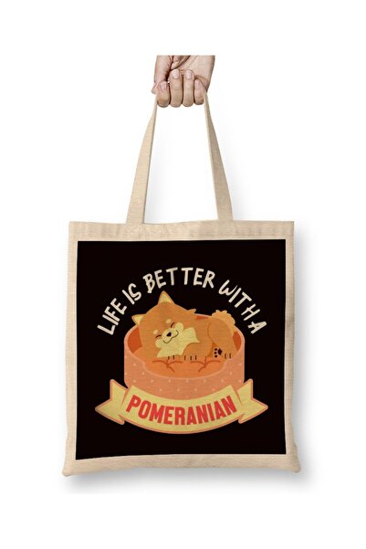 dekado حقيبة قماشية من Life Better With Guinea Pig Rodent Pets Cavies بمقبض طويل