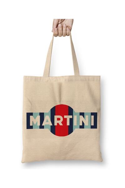 dekado Martini Martini Racing Stripe Tote Bag Long Handle