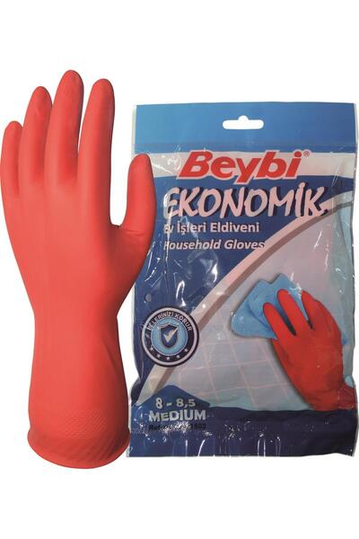 Beybi Ekonomik Ev İşleri Ve Bulaşık Eldiveni - 10 Çift Medium 8 - 8,5