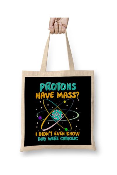 dekado حقيبة حمل من Protons Have Mass I Didn't Know They Were Catholic ذات مق...