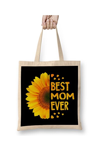 dekado Best Mom Ever Gifts Mother's Day 01 Cloth Bag Long Handle