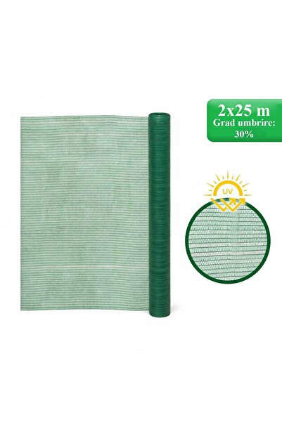 Strend Pro Vegetable shade net, HDPE, UV, 30 g/m2, shade degree 30%, green, 2...