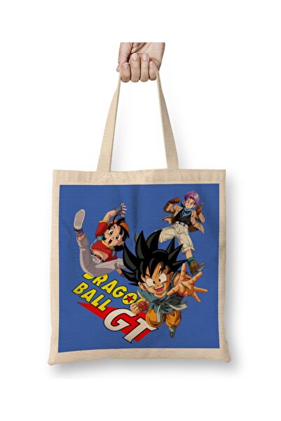 Generic Brand Dragon Ball Gt Kid Goku Pan Trunks Tote Bag Long Handle