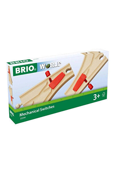 RAVENSBURGER World Mechanisches Weichenpaar (L1, M1) (holz/rot)