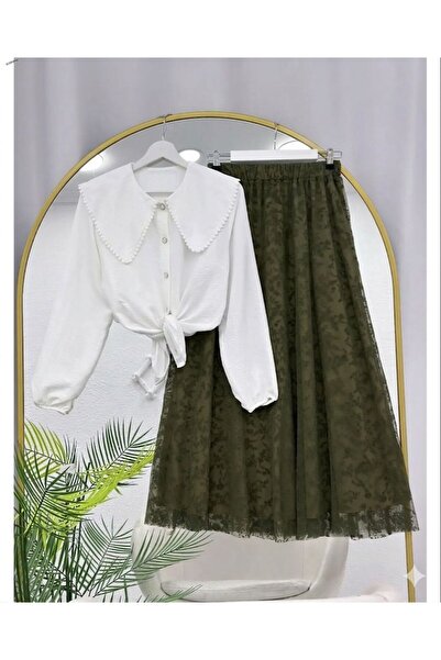 YILMAZBARMAZ Women's Flock Printed Two-Piece Set