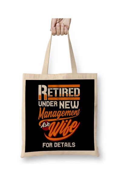 dekado Retired تحت إدارة جديدة اسأل الزوجة من أجل التفاصيل حقيبة قماش بمقبض طويل