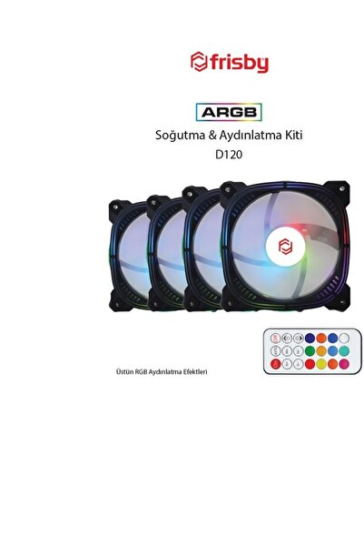 FRISBY Fcl-F1405C 4X120Mm Argb Fan+ Control Hub Case Fan