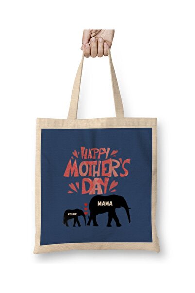 dekado حقيبة قماش Happy Mothers Day 2021 بمقبض طويل