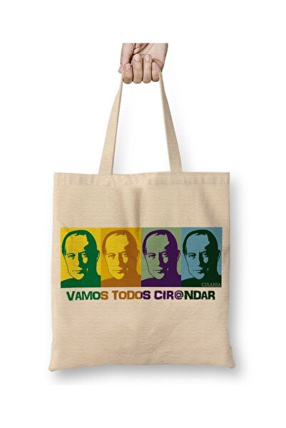 dekado Vamos Todos Cir@ndar Popart Cloth Bag Long Handle