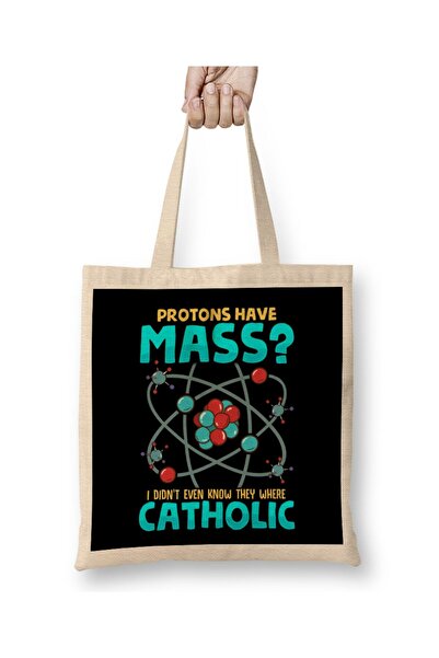 dekado حقيبة حمل من Protons Have Mass I Didn't Know They Were Catholic ذات مق...