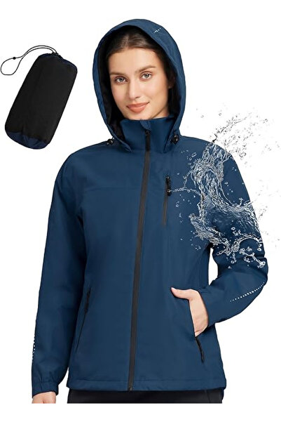 BALEAF Lightweight Spring Jacket for Women, Breathable, Blue L