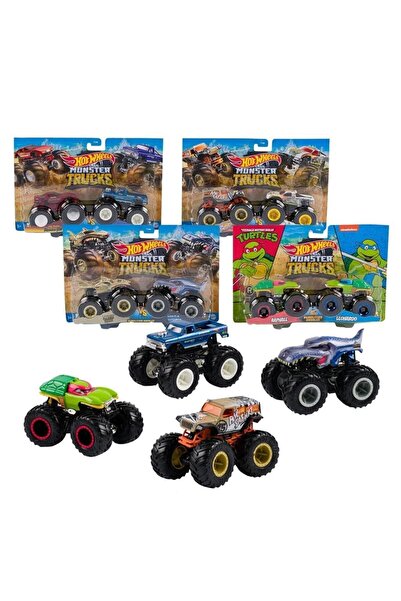 Mattel Games Mașini Monster Trucks pachet de 2 1:64 Hot Wheels (FYJ64)