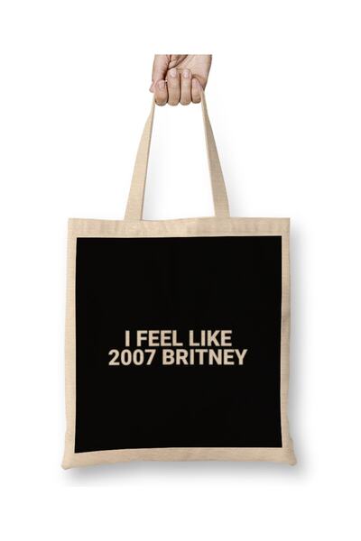 Generic Brand I Feel Like 2007 Britney 04 Tote Bag Long Handle