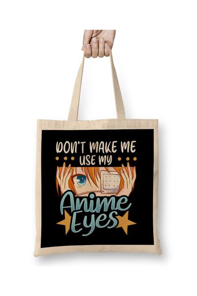 Generic Brand Don t Make Me Use My Anime Eyes Cute Kawaii Girl Tote Bag Long ...