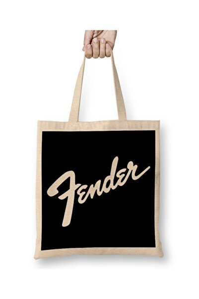 Generic Brand Fender Music Bass Guitar Design Cloth Bag Long Handle