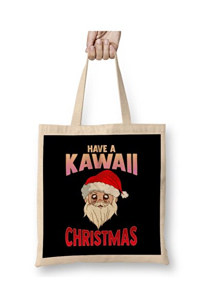 dekado حقيبة حمل من ماركة "Have a Kawaii Christmas Funny Anime Santa Claus" ب...