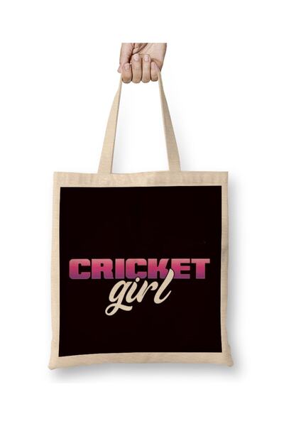 dekado Cricket Girl Cricketer Bowler Pitch Ball Bat Game-1 Cloth Bag Long Handle