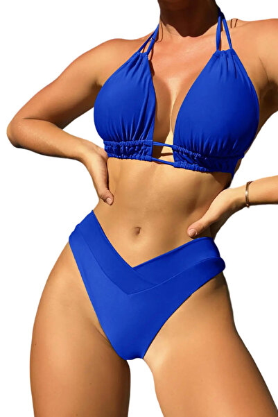 EFAYN.RO Women's swimsuit, 2 pieces, classic elegant summer model, size XL, l...