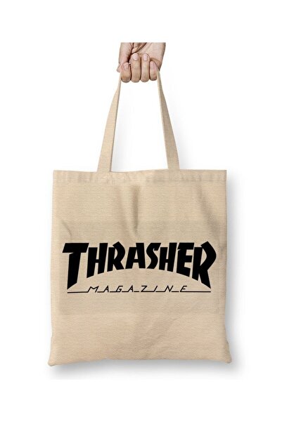 dekado حقيبة قماش لمجلة Thrasher Skateboard بمقبض طويل