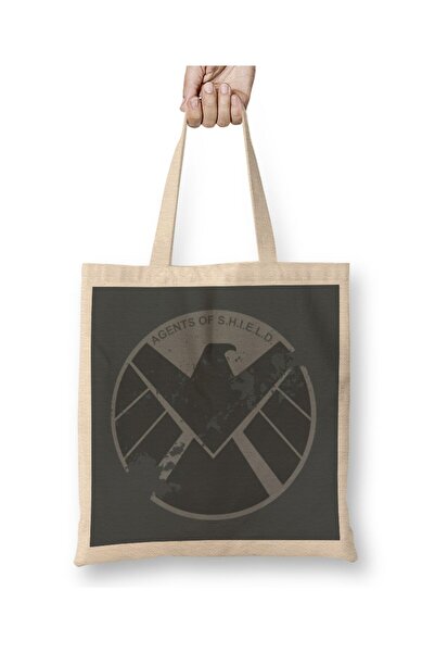 Generic Brand حقيبة قماش Agents Of Shield بمقبض طويل